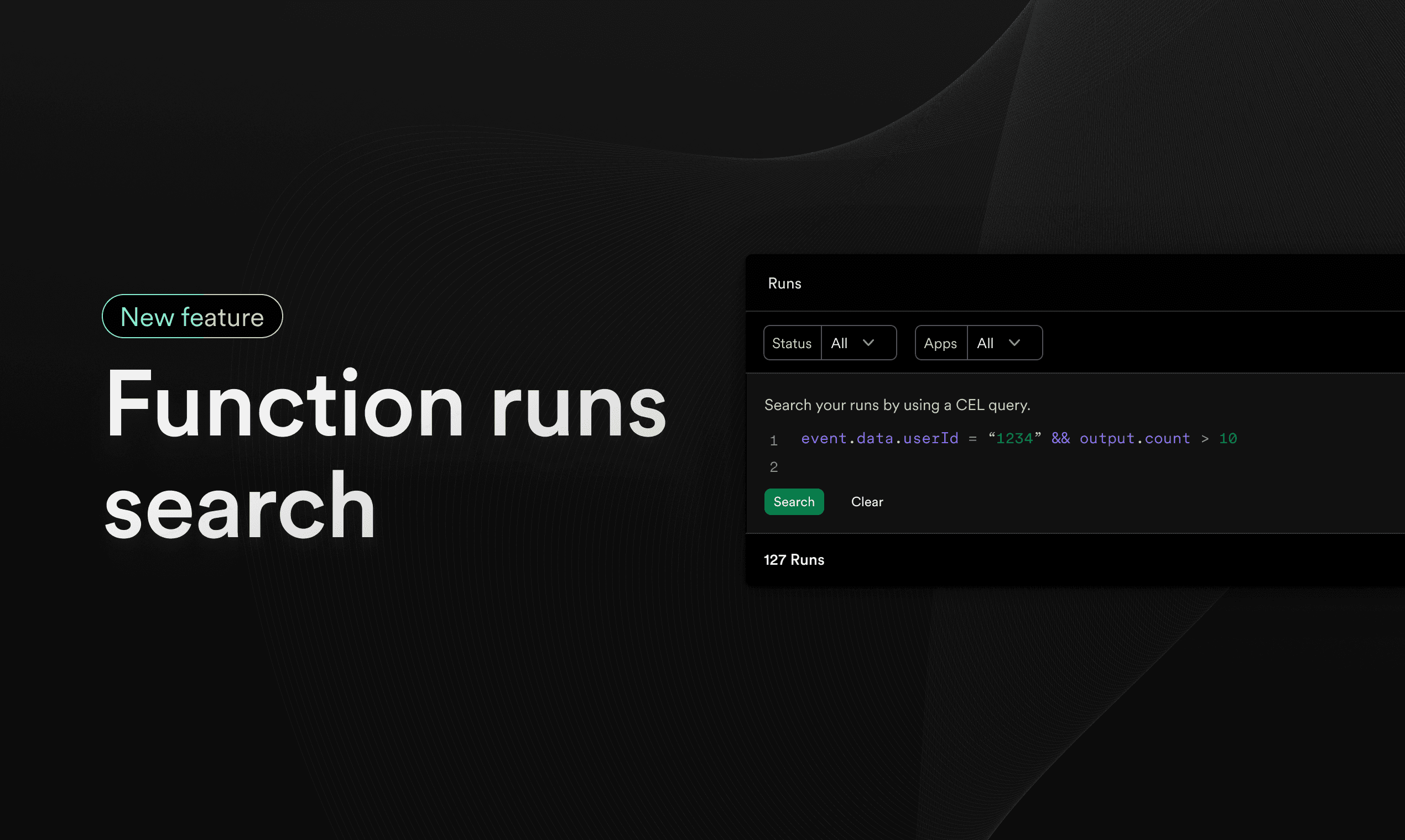 Announcing: Function runs search